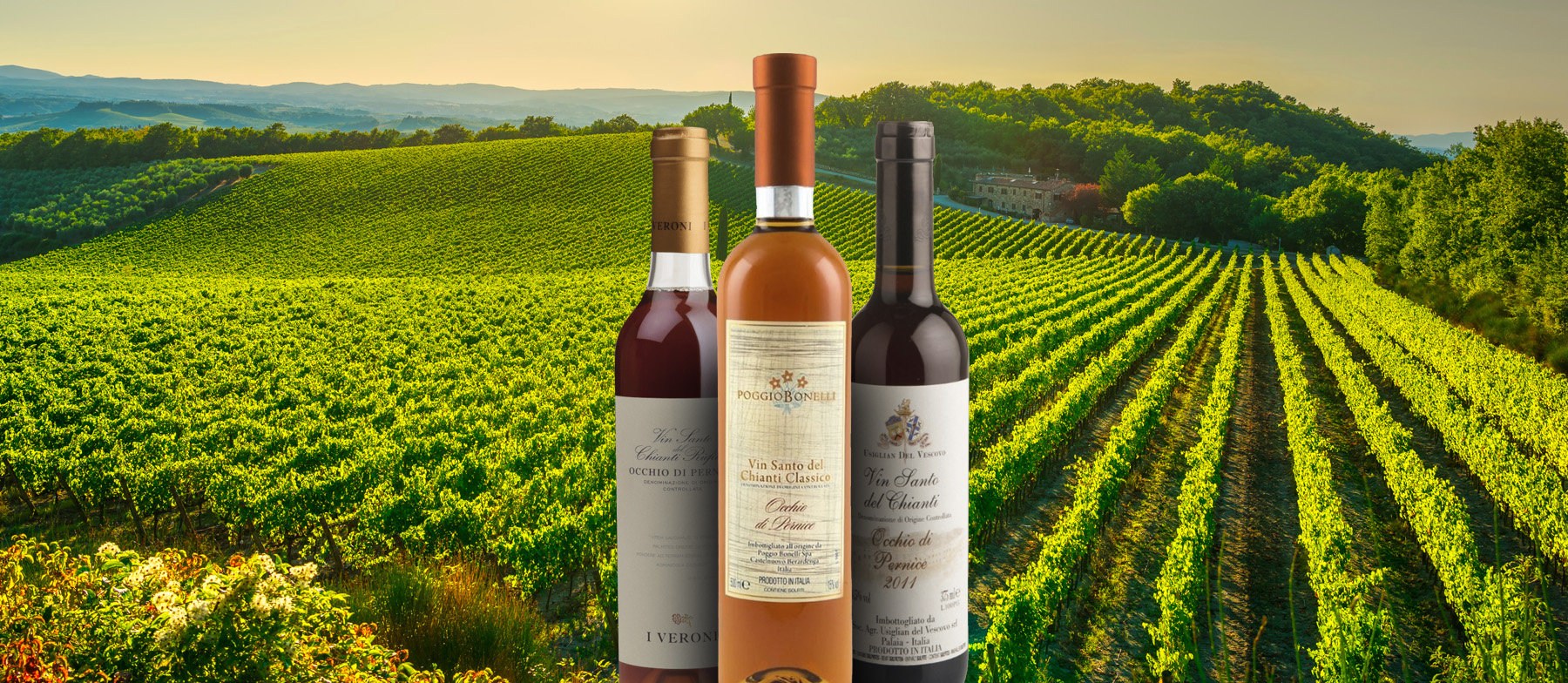 Vin Santo Del Chianti Occhio Di Pernice Local Wine Appellation From