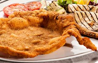 Schnitzel Holstein Traditional Veal Dish From Berlin Germany