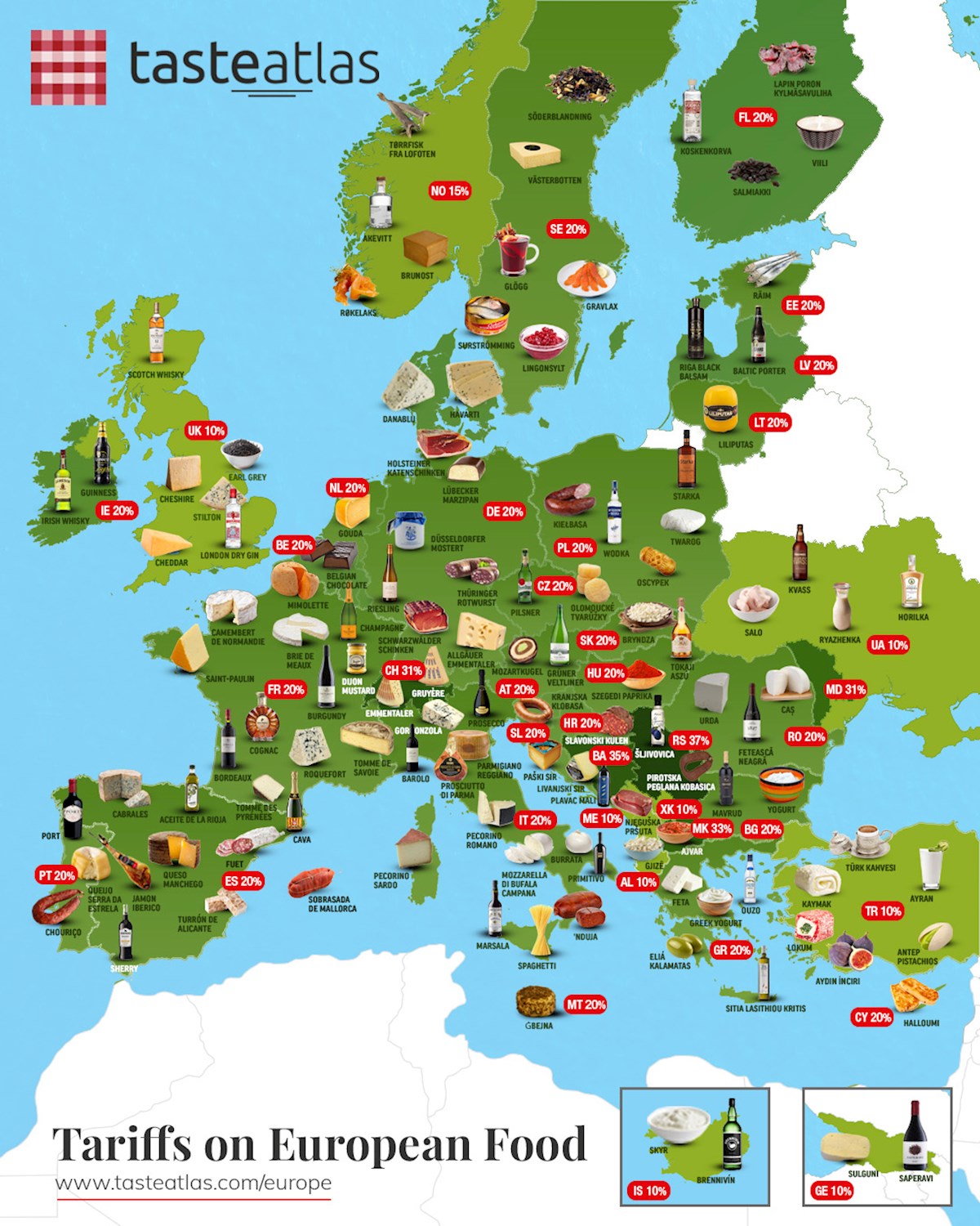 Thanks, Trump: These European Foods Now Come With a Tariff