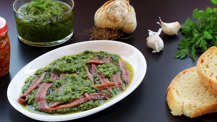 Acciughe al verde