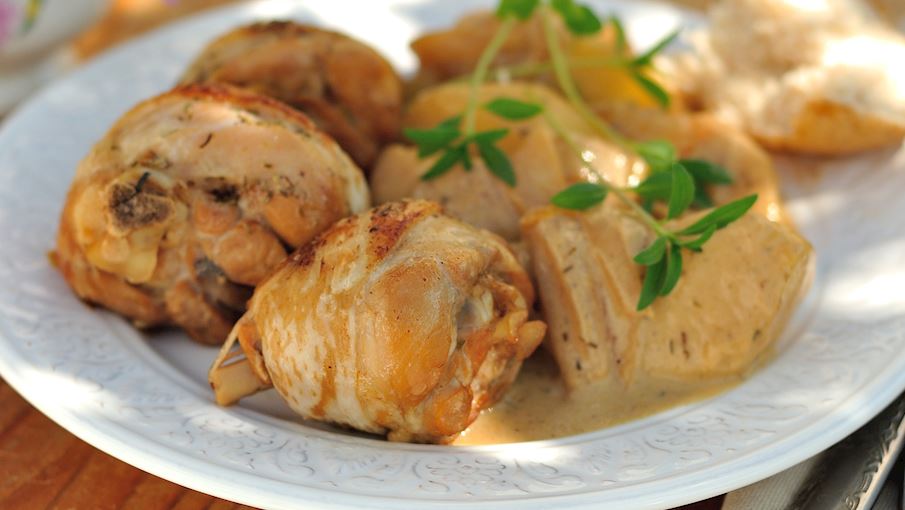 Poulet au cidre
