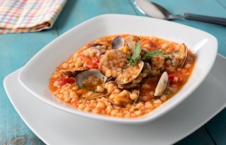 Fregola con arselle