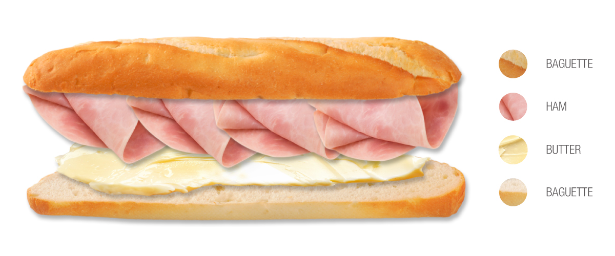 jambon beurre traditional sandwich from paris france jambon beurre traditional sandwich