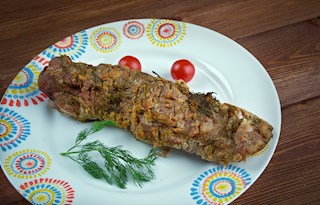 Svinestek med frukt