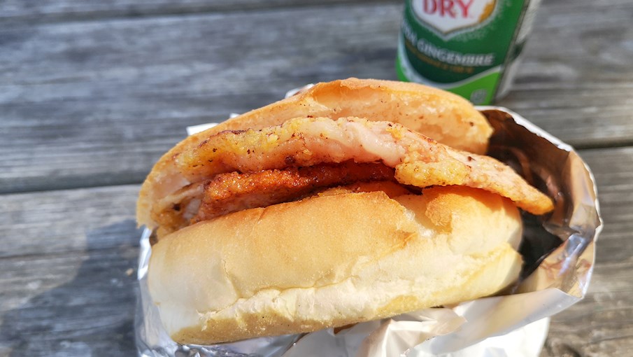 Peameal bacon sandwich