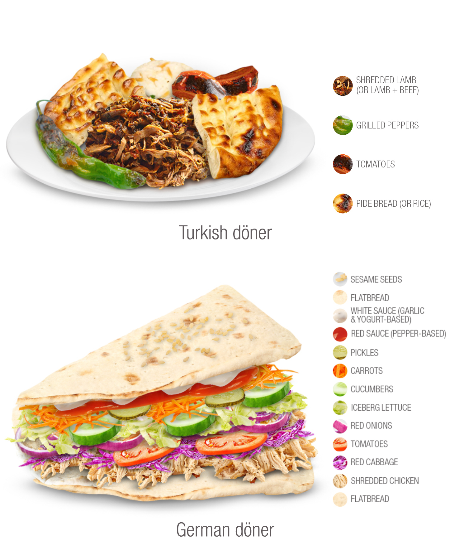 Döner kebab infographic