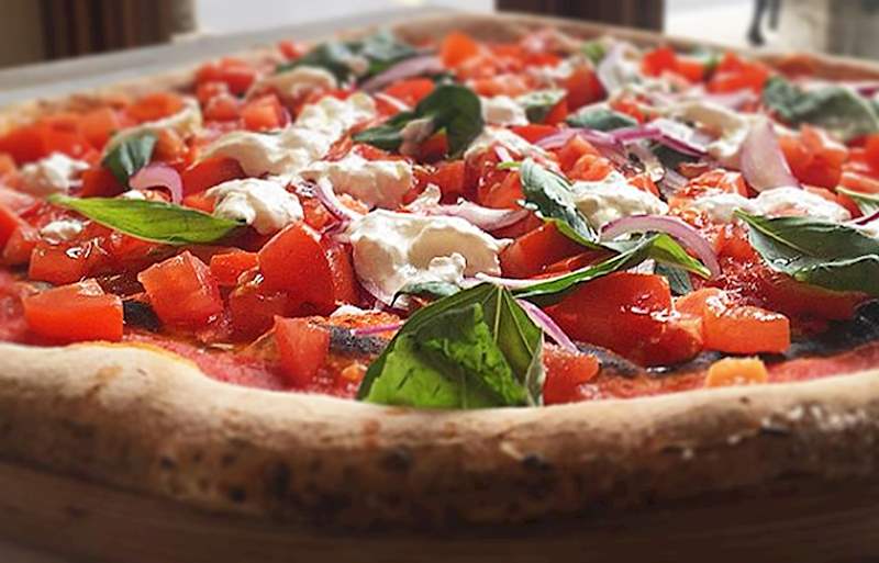 Pizza Giganten Caprese - Pomodoro e Mozzarella - Papa Toni's - 800 g