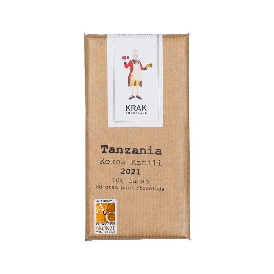 Krak Chocolade Tanzania, Kokoa Kamili - Best Gourmet Products