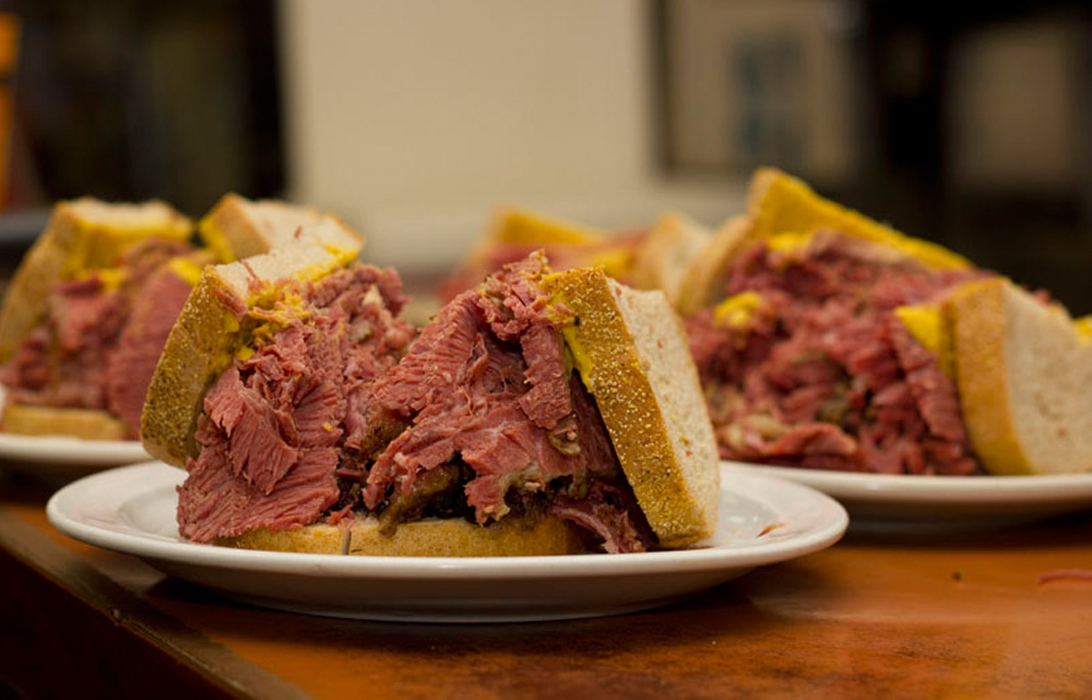 Montreal Smoked Meat Traditional Sandwich From Montreal, Canada