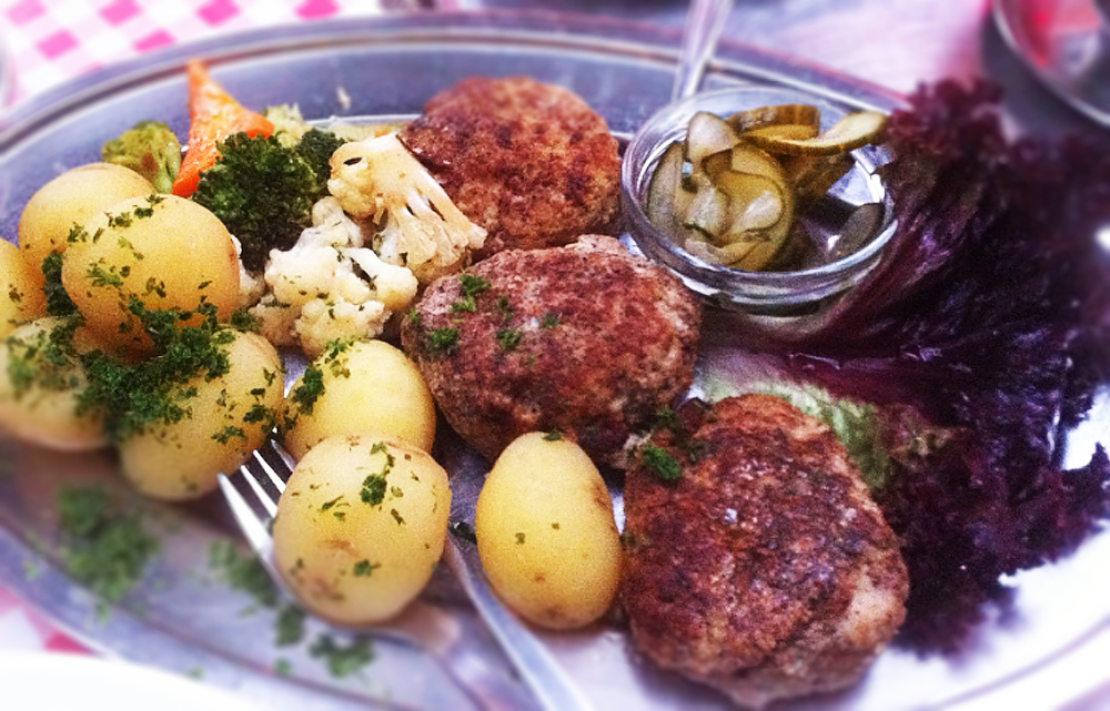 Frikadeller Traditional Ground Meat Dish From Denmark, Northern Europe