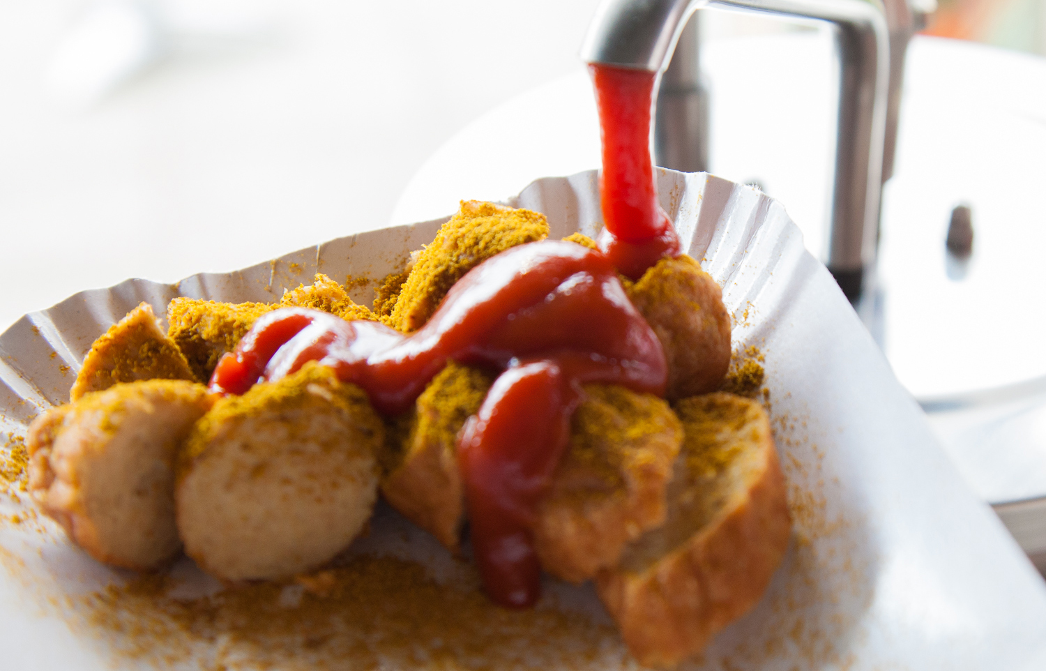 Currywurst Traditional Sausage From Berlin, Germany