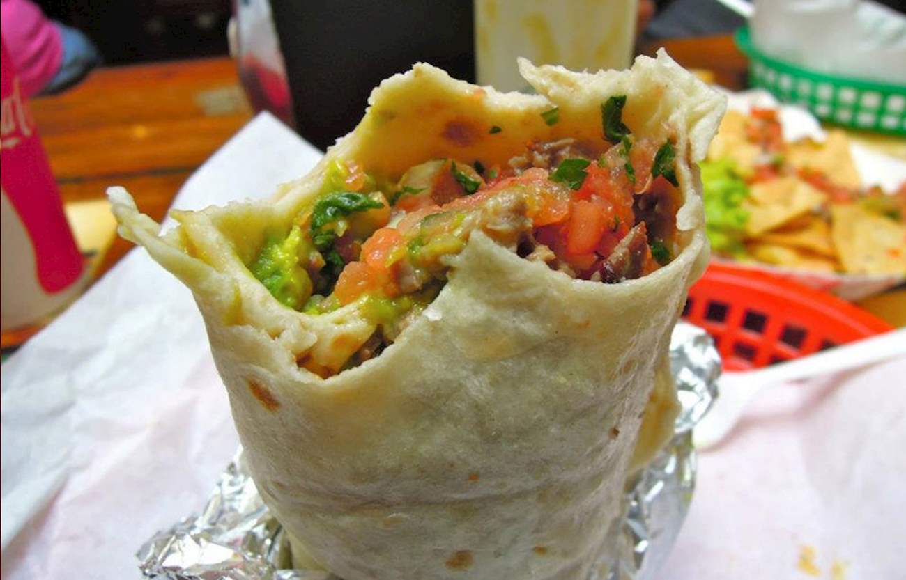 Burrito In La Taqueria 