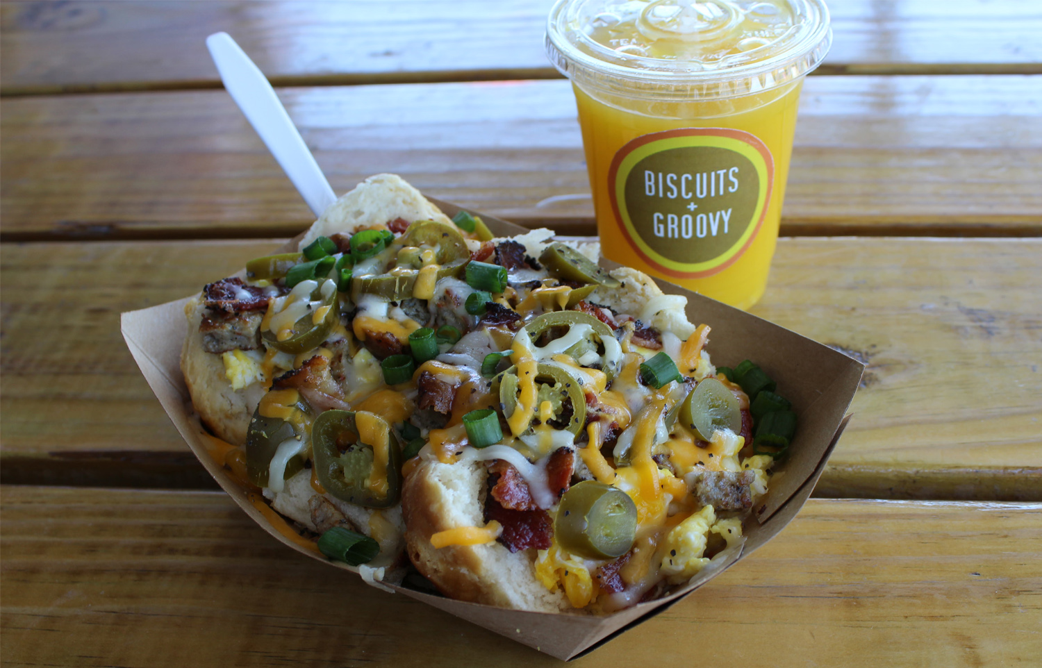Biscuits ’n’ Gravy Traditional Breakfast From Southern United States