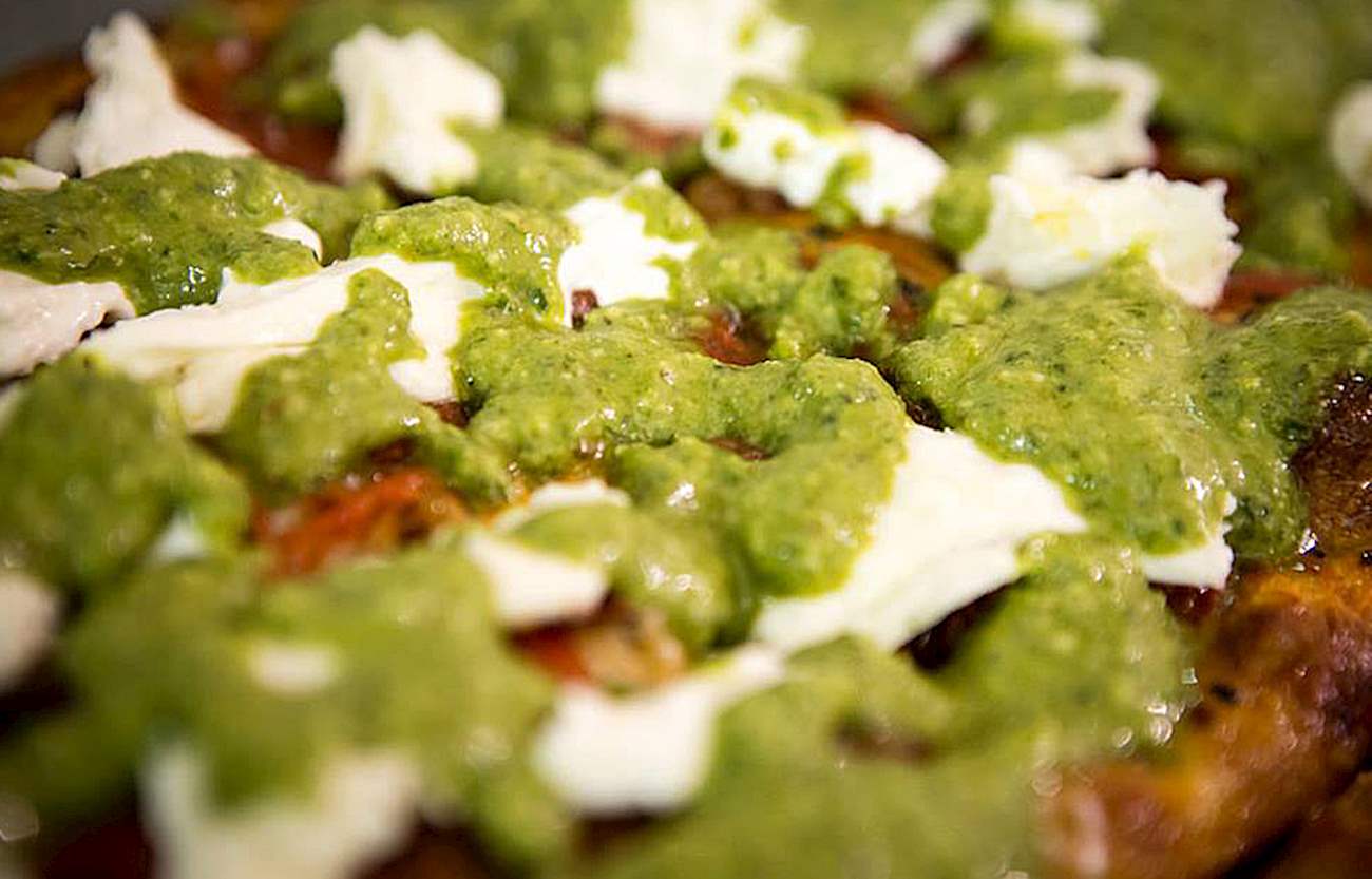 Pizza Pesto Genovese In Antico Forno Roscioli TasteAtlas
