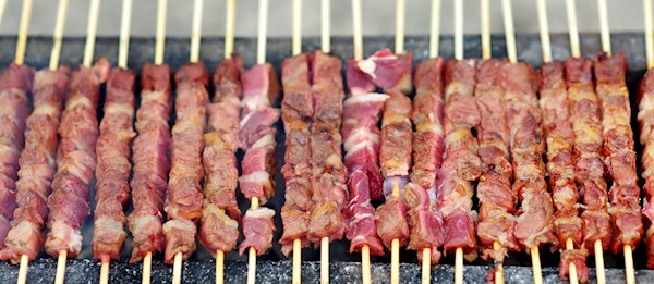 Arrosticini  Traditional Lamb Dish From Abruzzo, Italy