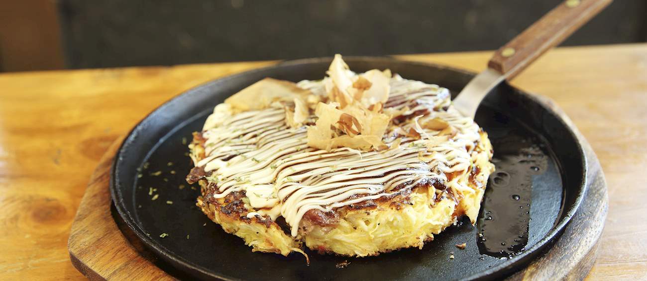 Monjayaki Traditional Pancake From Kanto Region, Japan