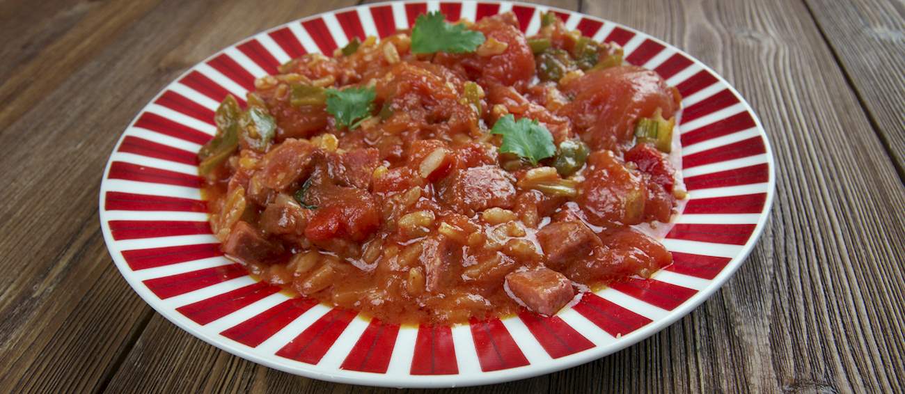 Jambalaya Traditional Rice Dish From Louisiana, United States of America