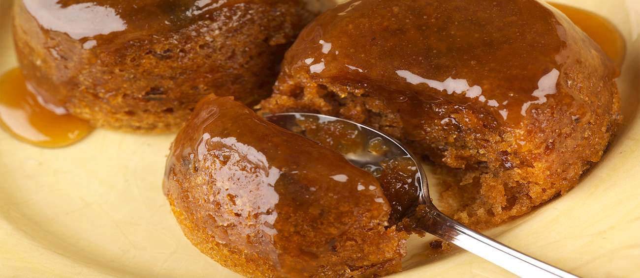 Sticky Toffee Pudding Traditional Dessert From Cumbria, England