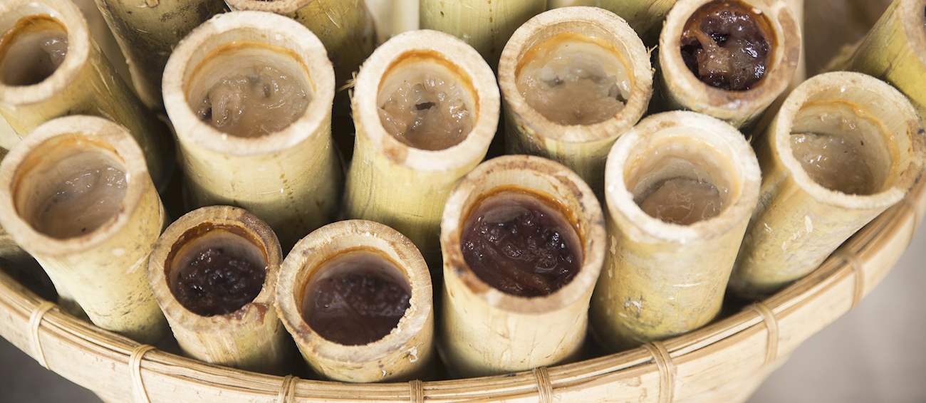 Khao lam traditional dessert from thailand southeast asia