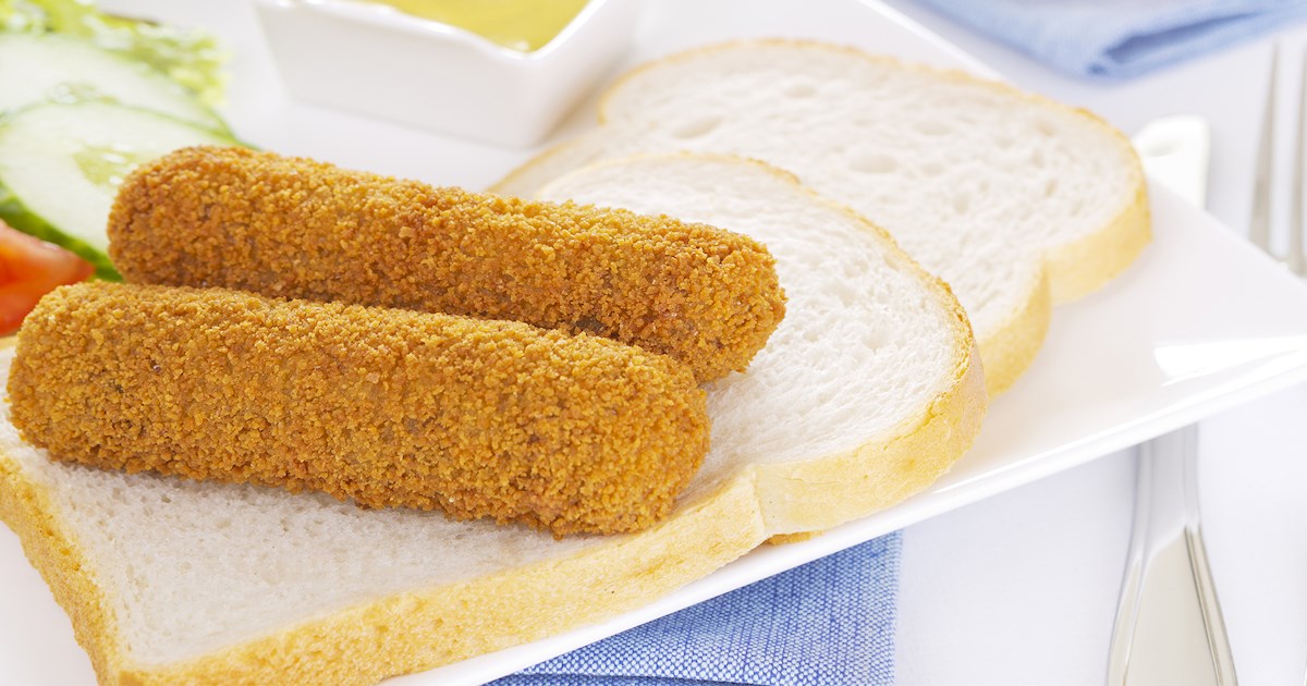 Broodje Kroket Traditional Sandwich From Netherlands, Central Europe