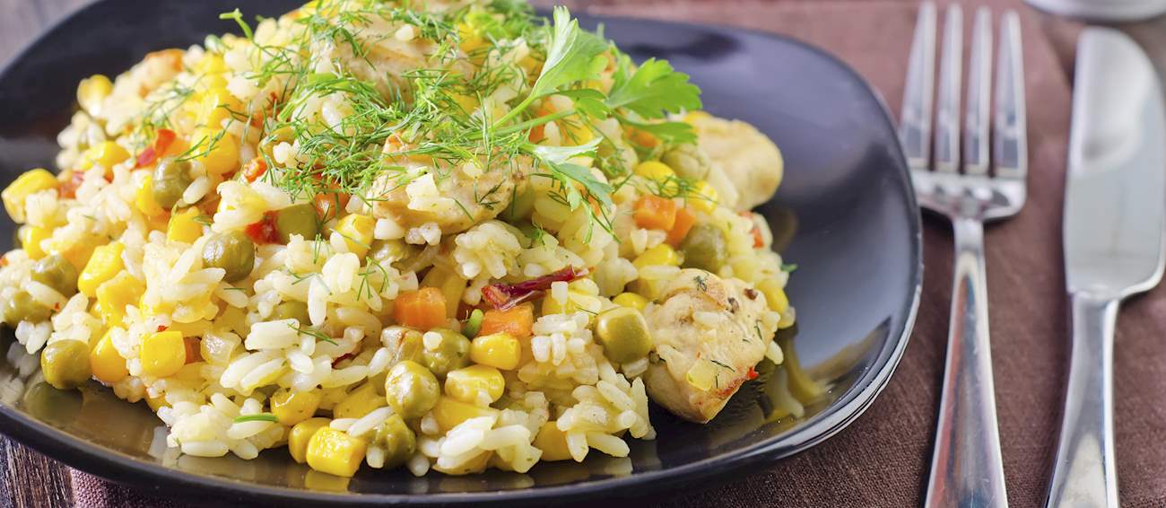 Pilaf Traditional Rice Dish From Iran