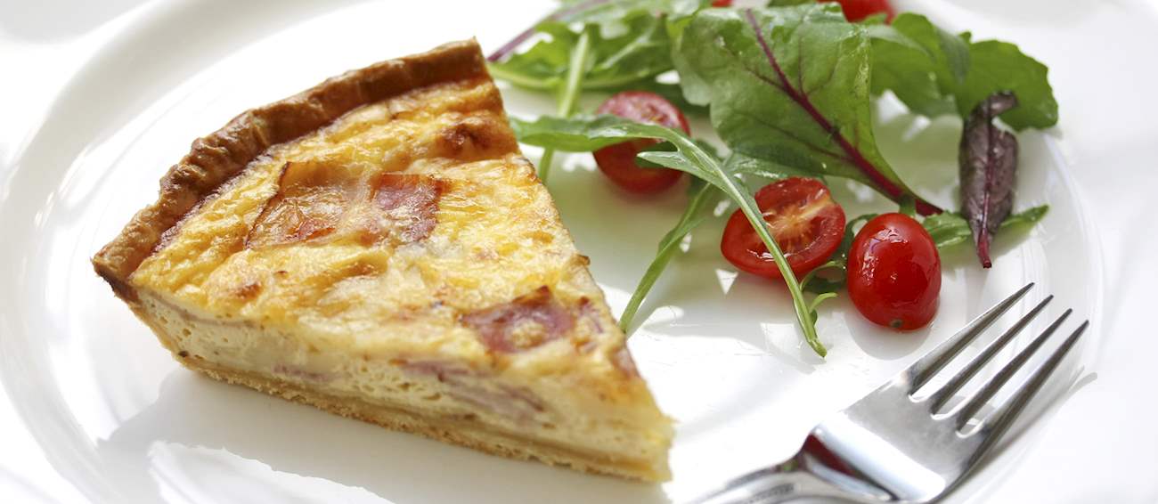 Quiche Lorraine Traditional Savory Pie From Lorraine, France