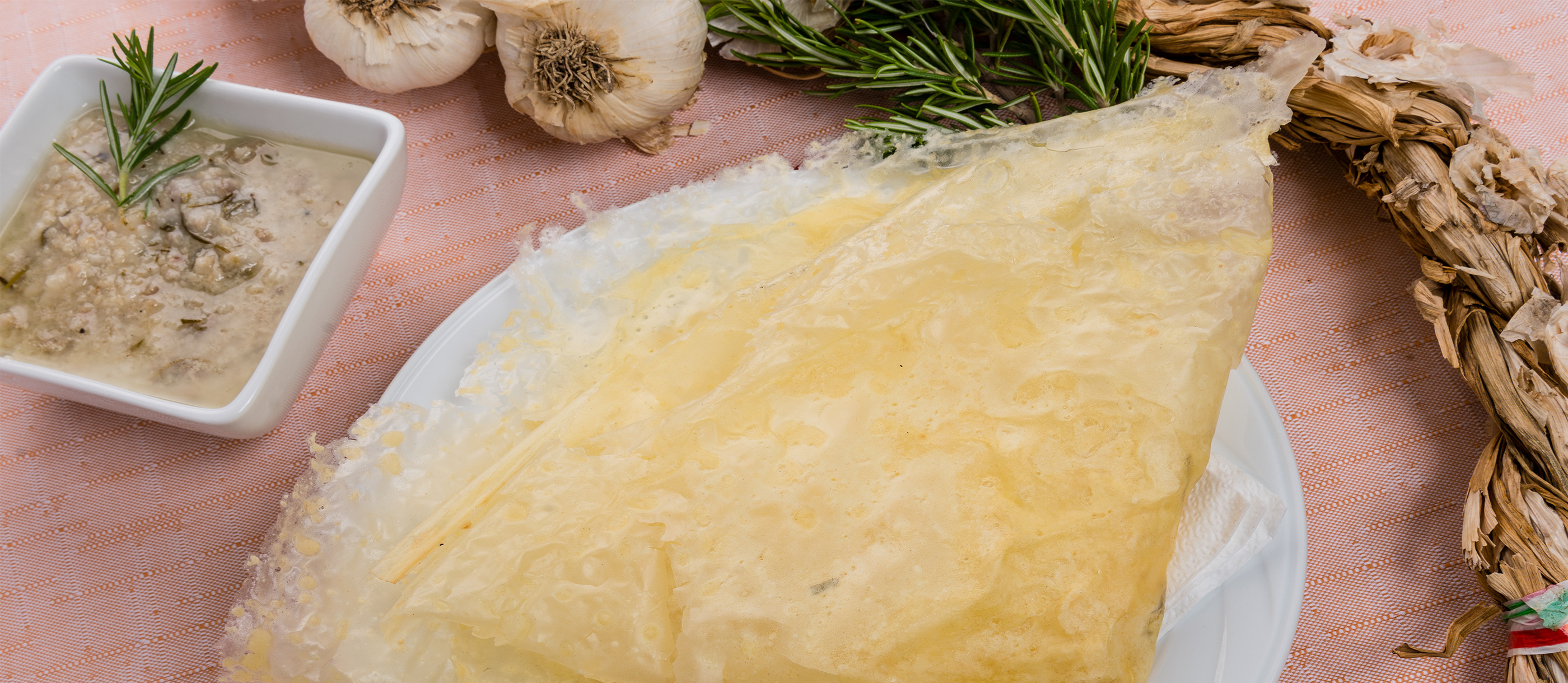 Borlengo Traditional Pancake From Modena, Italy