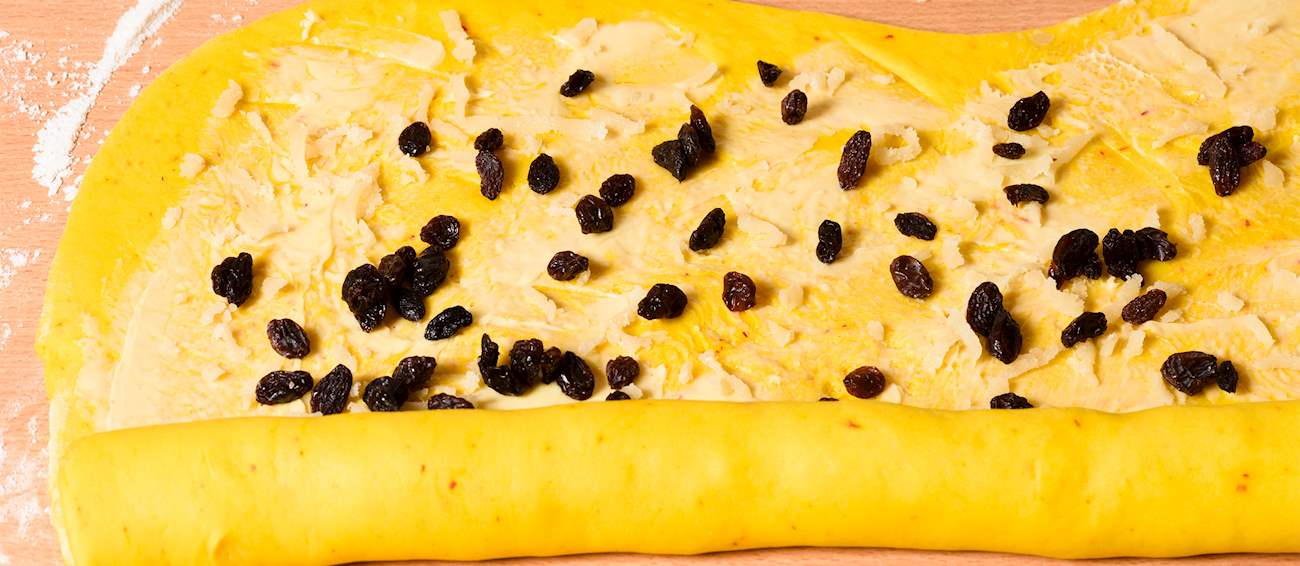 Saffron Cake Traditional Dessert From Cornwall, England