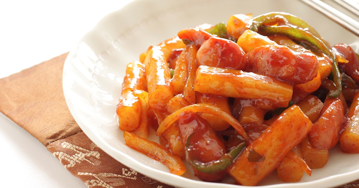 Tteokbokki Traditional Rice Dish From South Korea, East Asia