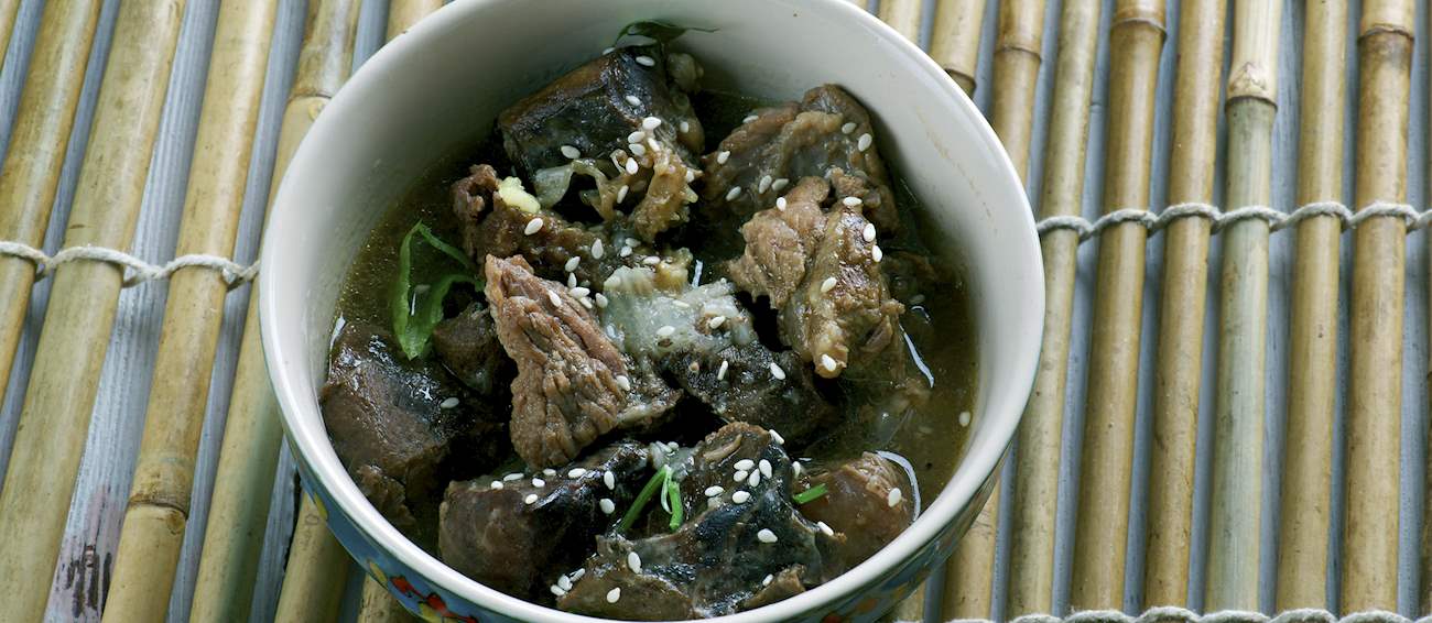 Guyana pepperpot traditional stew from guyana