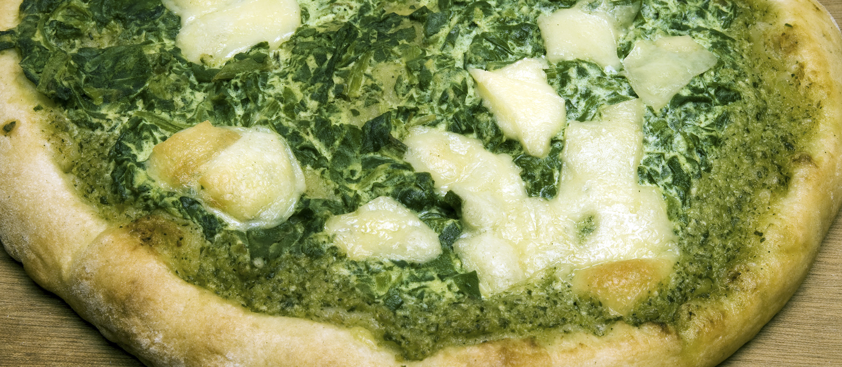 Pizza Pesto Genovese Traditional Pizza From Italy