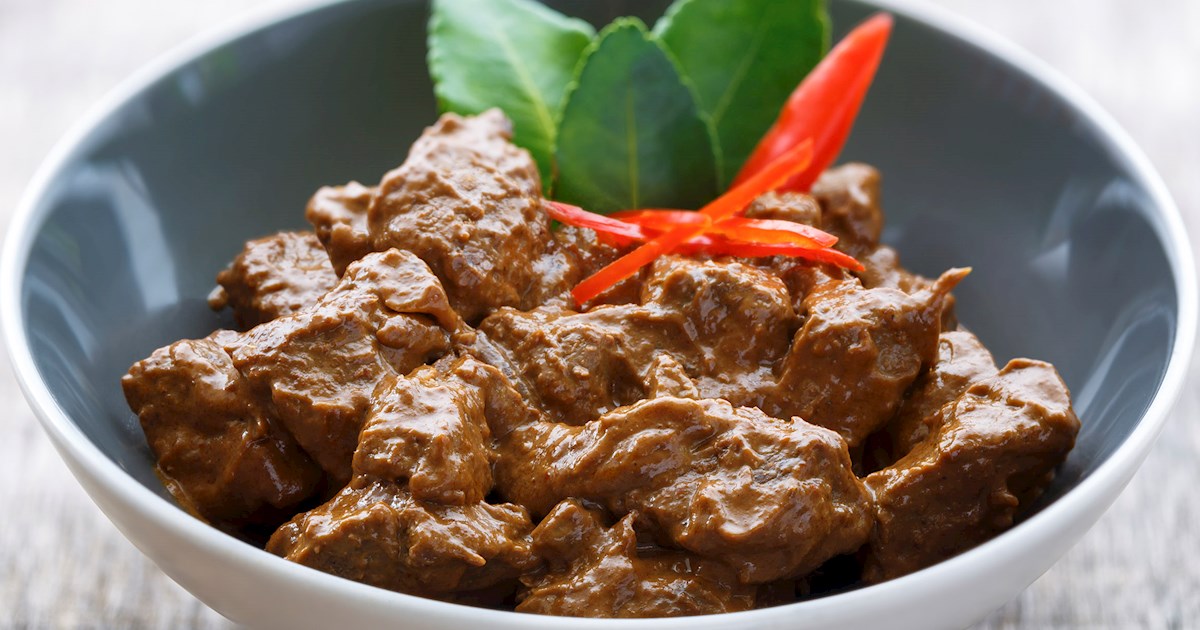 Rendang Traditional Meat Dish From West Sumatra Indonesia