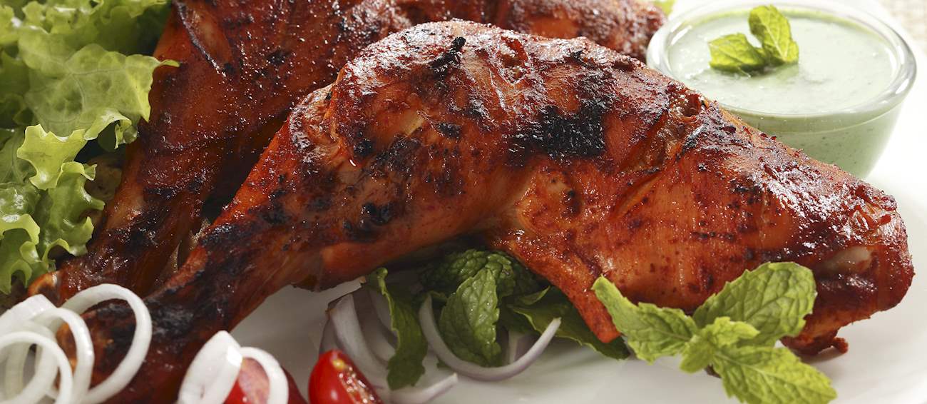 Tandoori Chicken Traditional Chicken Dish From Punjab, India