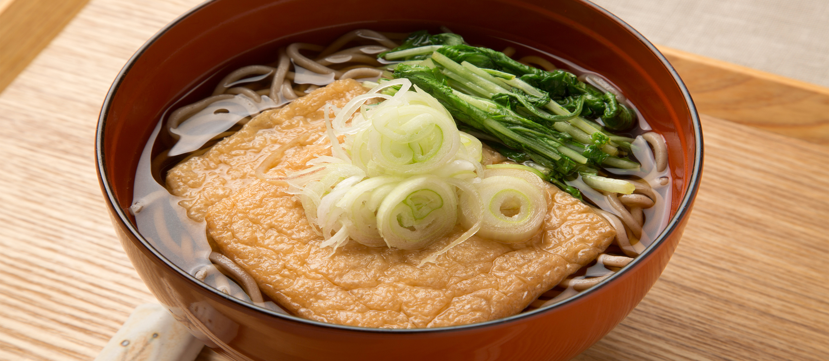 Kitsune Soba Traditional Noodle Dish From Kanto Region Japan