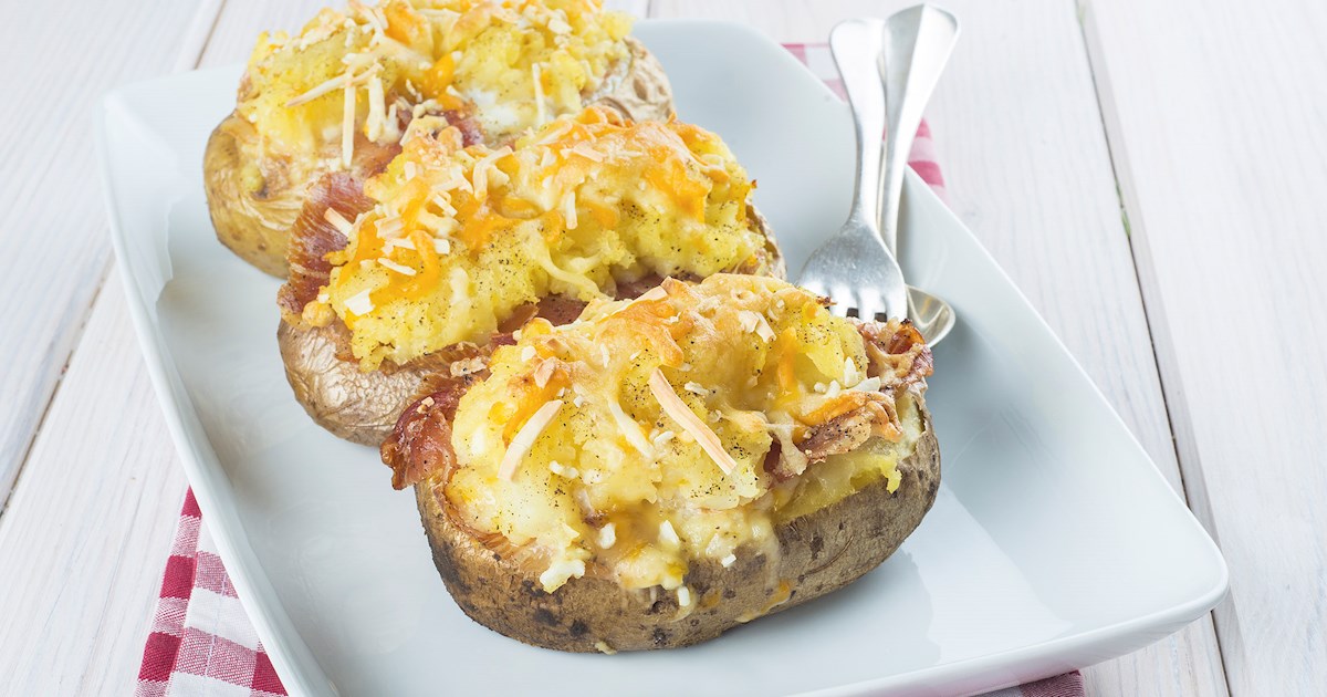Baked Idaho Potatoes Traditional Potato Dish From Idaho, United