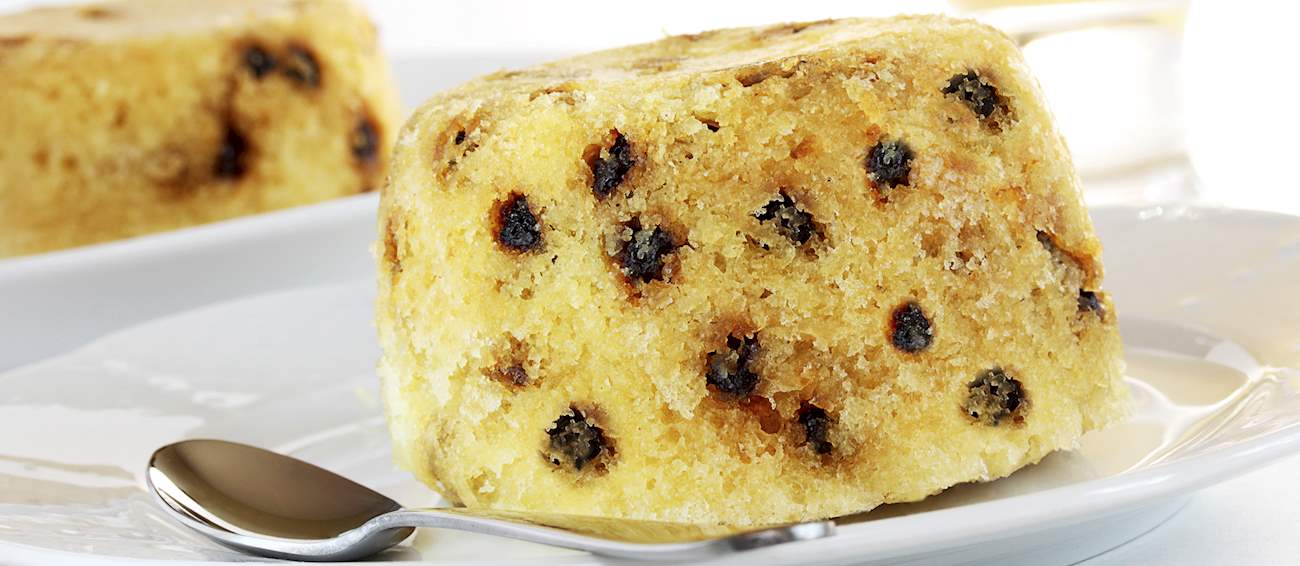 Spotted Dick Traditional Pudding From United Kingdom