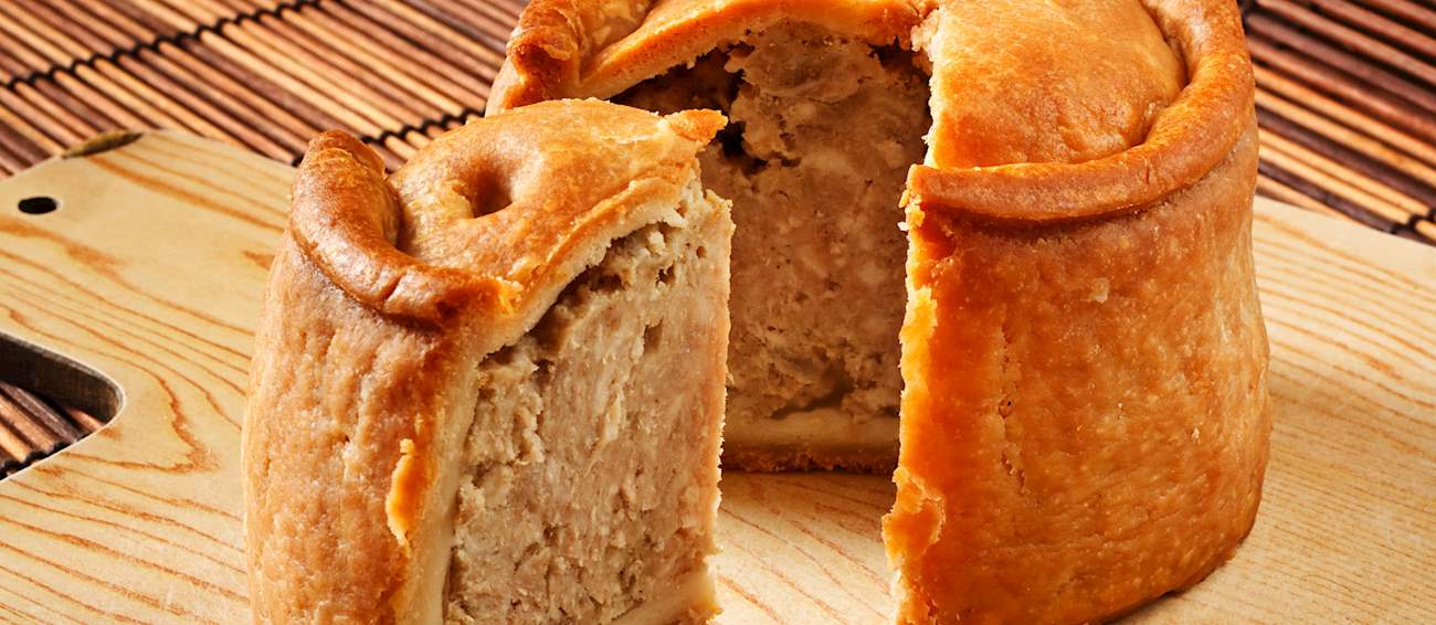 Melton Mowbray Pork Pie Traditional Savory Pie From England, United