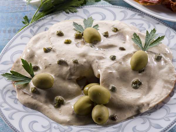 Vitello Tonnato Traditional Appetizer From Piedmont Italy