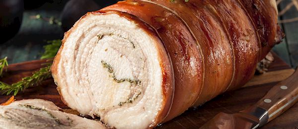 Porchetta di Ariccia Stock Photo