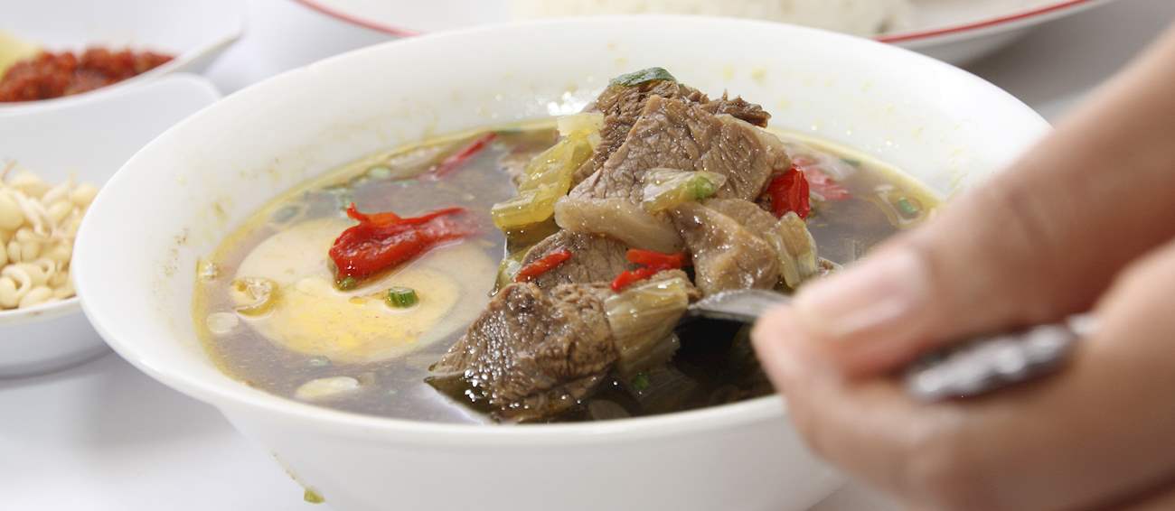 Rawon Traditional Meat Soup From Surabaya, Indonesia