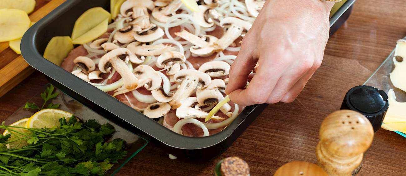 Veal Orloff Traditional Veal Dish From Russia, Eastern Europe