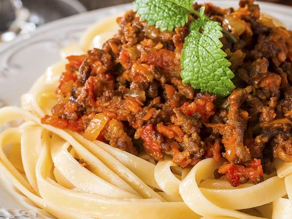Tagliatelle Al Ragu Alla Bolognese Traditional Pasta From Bologna Italy