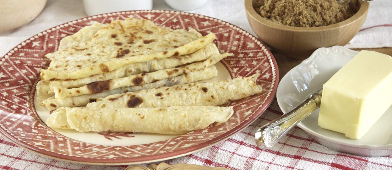 Lefse Traditional Flatbread From Norway, Northern Europe