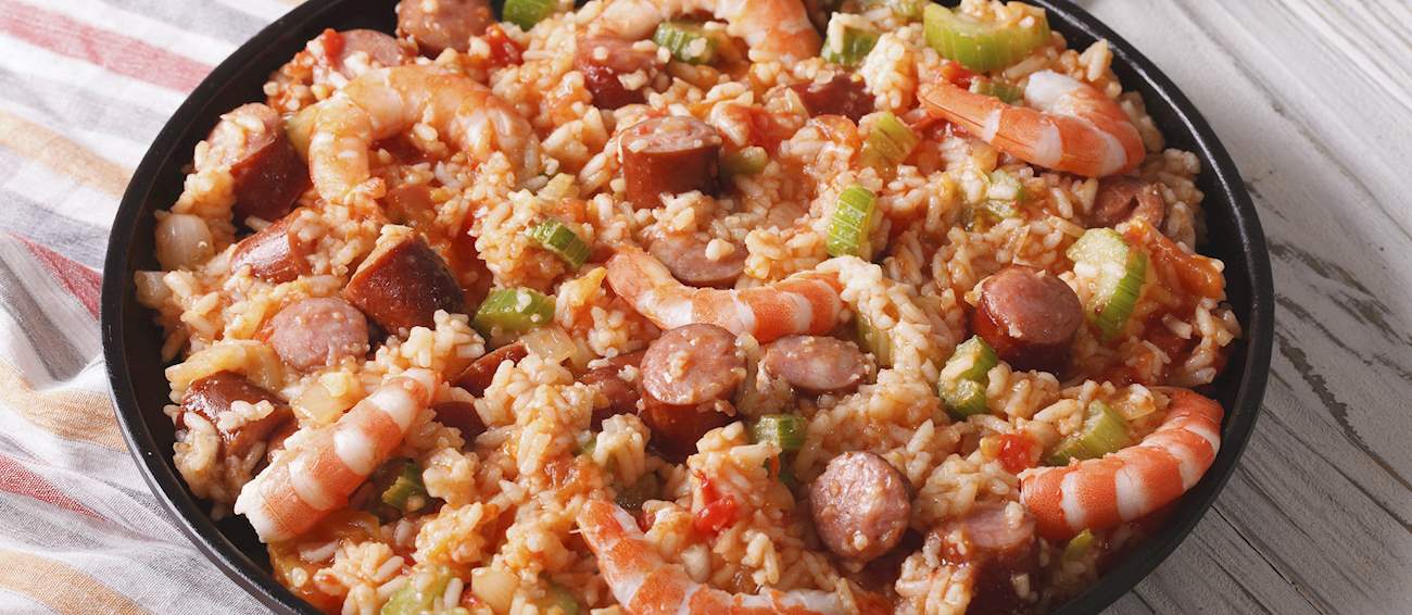 Jambalaya Traditional Rice Dish From Louisiana, United States of America