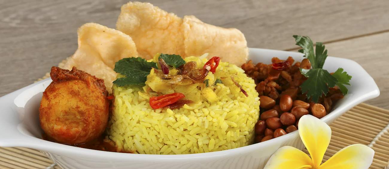 Nasi Kuning | Traditional Rice Dish From Java, Indonesia