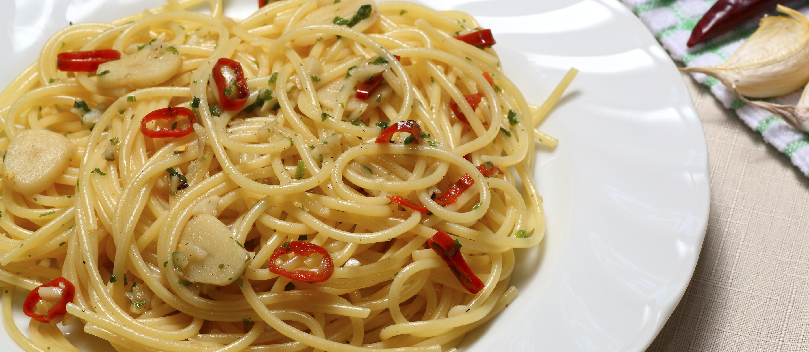 spaghetti aglio olio resepi