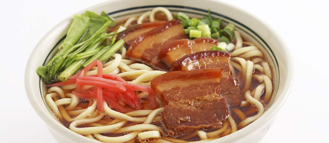 Okinawa Soba Traditional Noodle Dish From Okinawa Prefecture, Japan