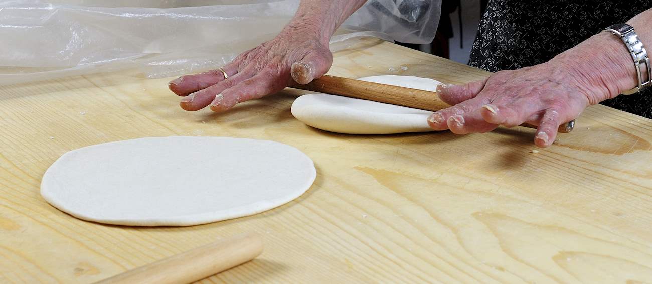 Pane Carasau Traditional Bread From Sardinia Italy