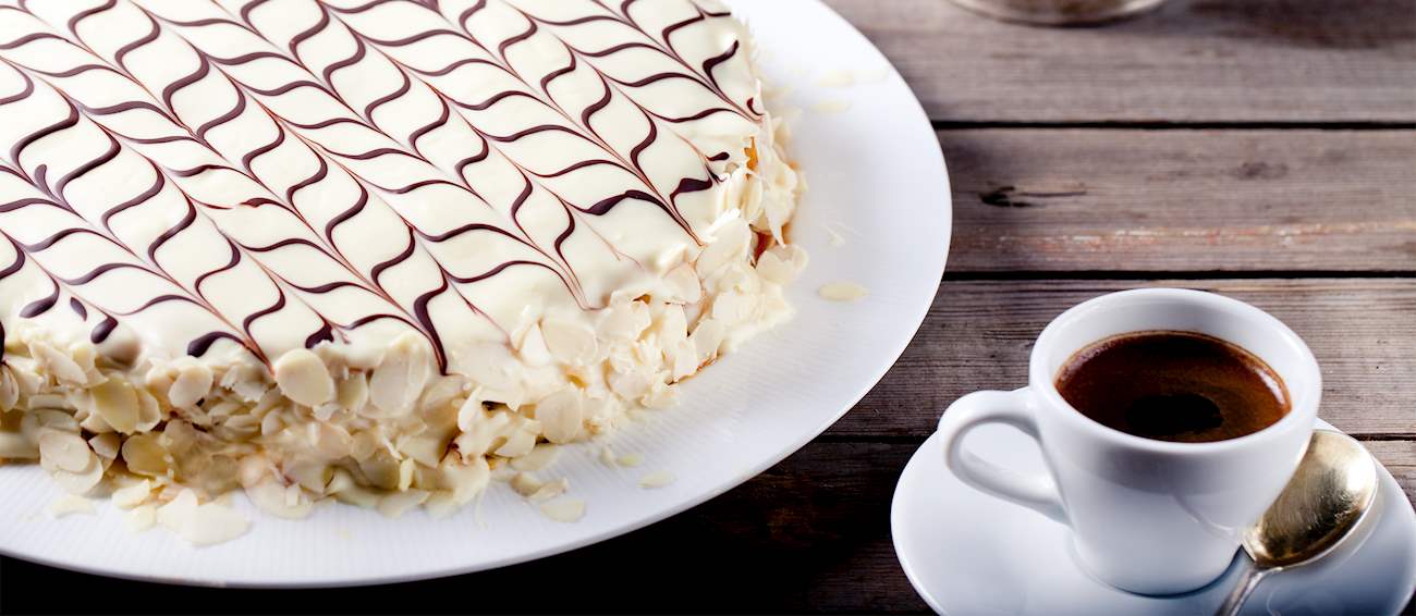 Esterházy Torta Traditional Cake From Budapest, Hungary