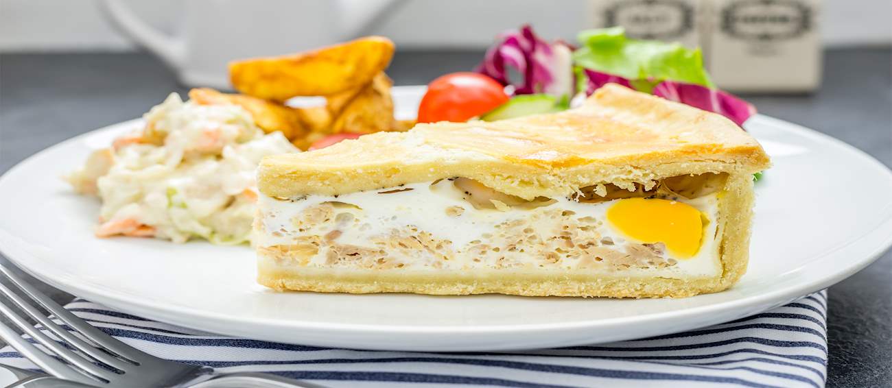 Bacon And Egg Pie Traditional Savory Pie From New Zealand